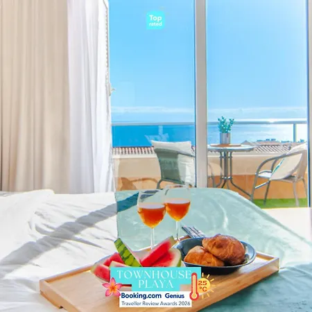 Townhouse Playa With Panoramic Sea View, Pool, Bbq プエルト・デ・サンティアゴ