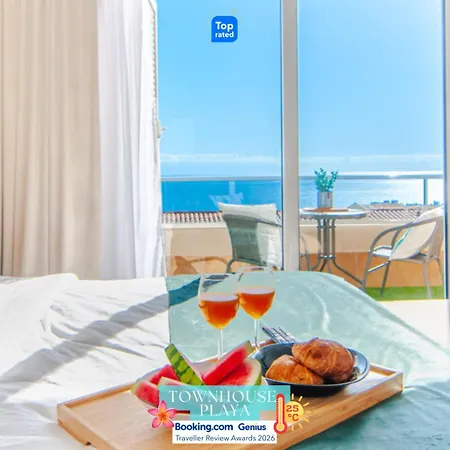 Townhouse Playa With Panoramic Sea View, Pool, Bbq